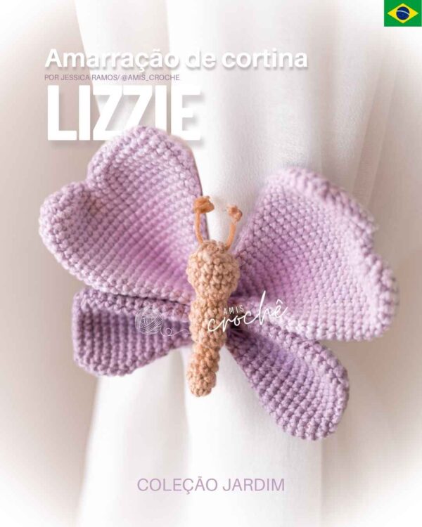 Lizzie / Borboleta amarração de cortina / Produto Digital