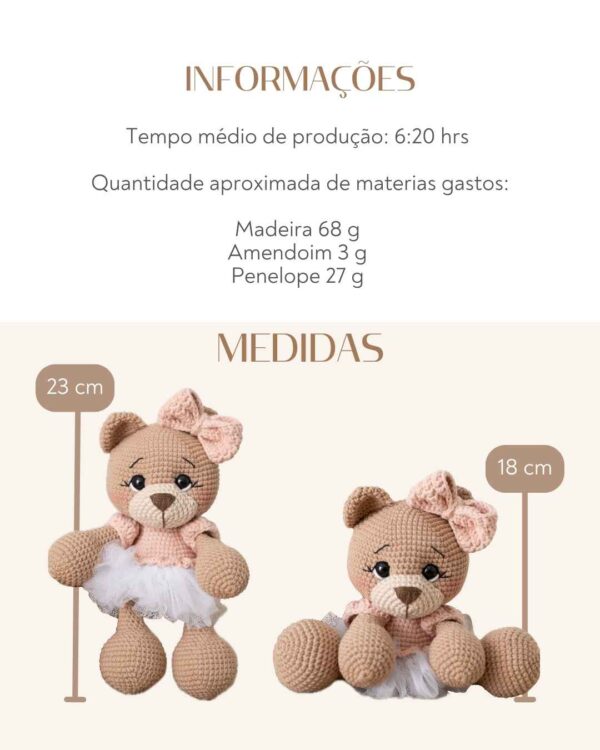 Ursa Bella Bailarina / Produto Digital
